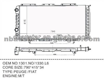 Fiat 1330.L6 Car Radiator