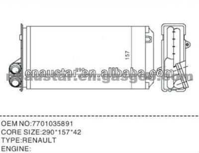 7701035891 Car HEATER FOR Renault