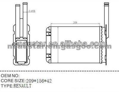 Car HEATER FOR Renault 77010