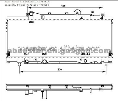 FIAT 71736186 Car Radiator