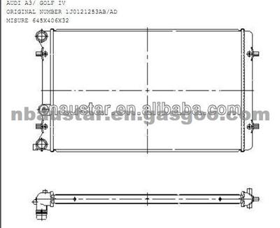 1J0121253AB AD GOLF Car Radiator