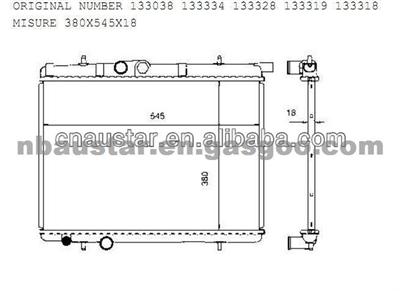 133038 133334 Car Radiator