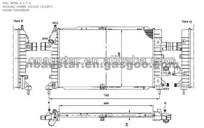 1300269 Opel Car Radiator