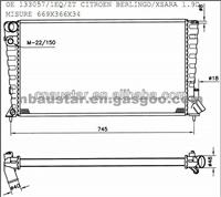 133057 1EQ CITROEN Car Radiatradiator