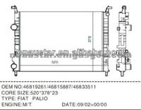 46819261/46815887 Car Radiator For Fiat Palio MT