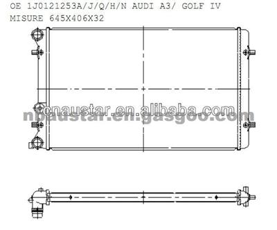 1J0121253A AU-DI Car Radiator