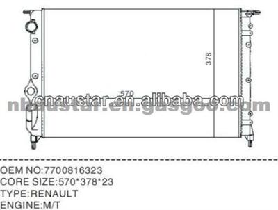 7700816323 Car Radiator Renault M/T