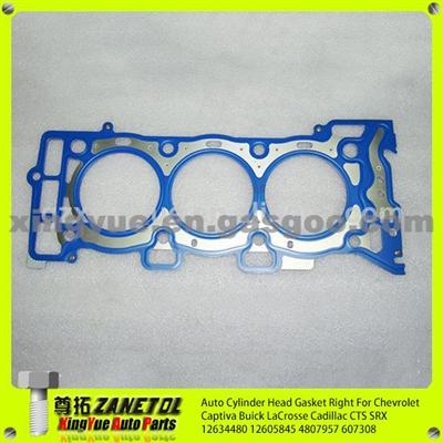 12634480 12605845 4807957 607308 Auto Cylinder Head Gasket Right For Chevrolet Captiva Buick LaCrosse Cadillac CTS SRX