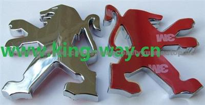 Chrome Emblem For Peugeot