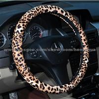 Fashional Design Leopard Anti-Skid Steering Wheel Cover Toyota Nissan Honda Jeep Wrangler Ford