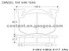 Brake Pads For PEUGEOT:505GL; RENAULT:R5,1.4Turbo GDB386