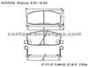 BRAKE PAD For NISSAN STANZA GDB1020