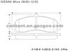 BRAKE PAD For NISSAN MICRA GDB1059