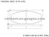 BRAKE PAD For NISSAN 280C GDB190