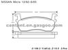 BRAKE PAD For NISSAN MICRA GDB303