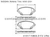 BRAKE PAD For NISSAN ALMERA TINO GDB3227