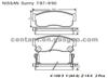 BRAKE PAD For NISSAN SUNNY GDB732-D275