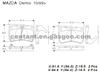 BRAKE PAD For MAZDA DEMIO GDB3252