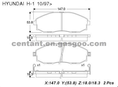 BRAKE PAD For HYUNDAI GDB3201