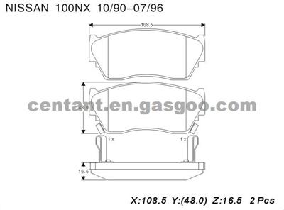 BRAKE PAD For NISSAN GDB1012