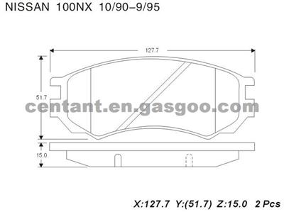 BRAKE PAD For NISSAN 100NX GDB1141