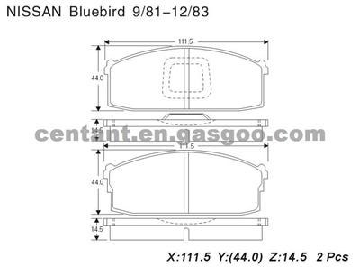 BRAKE PAD For NISSAN BLUEBIRD GDB213