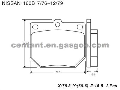 BRAKE PAD For NISSAN 160B GDB232