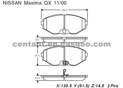 BRAKE PAD For NISSAN MAXIMA QX GDB3273