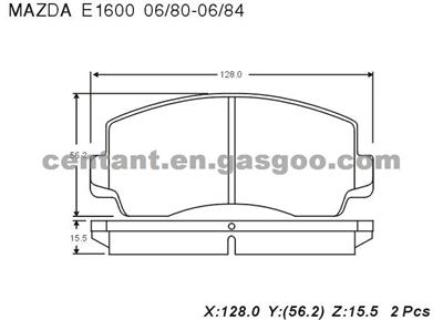 BRAKE PAD For MAZDA E1600 GDB785