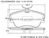 BRAKE PAD For VOLKSWAGEN GOLF GDB1092