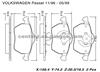 BRAKE PAD For VOLKSWAGEN PASSAT GDB1376