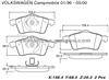 BRAKE PAD For VOLKSWAGEN CAMPMOBILE GDB1282