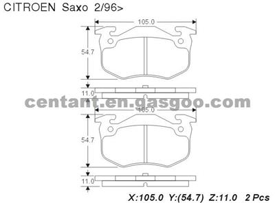 BRAKE PAD For CITROEN SAXO GDB1305