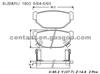 BRAKE PAD For SUBARU 1800 GDB381 D314