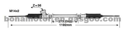 Steering Rack & Pinion VOLVO 1229324-7