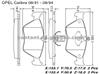 Brake Pads For OPEL GDB1166