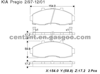 BRAKE PAD For KIA Pregio GDB3263