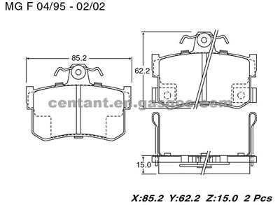 Brake Pads For ROVER GDB1169