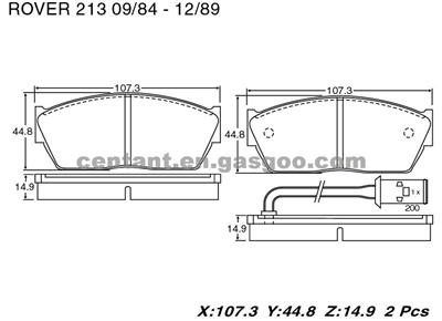 Brake Pads For ROVER 213 GDB350