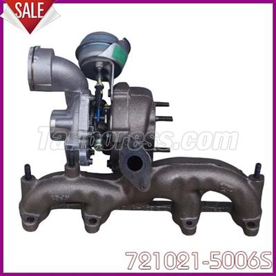 Turbocharger GT1749V Turbo Charger For Audi Seat Volkswagen 721021-0006