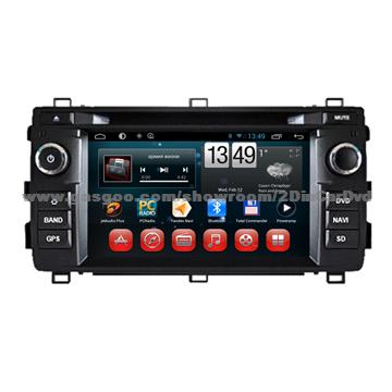 Factory In Car Dvd Cd Player GPS Radio Multimedia Android System For Toyota Auris