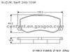 BRAKE PAD For SUZUKI Swift GDB3237