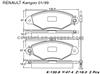 BRAKE PAD For Renault KANGOO GDB1402