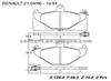 BRAKE PAD For Renault 21 GDB1041