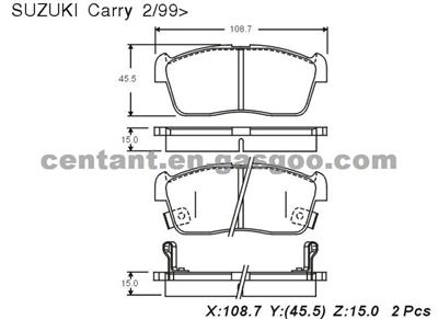 BRAKE PAD For SUZUKI Carry GDB3236