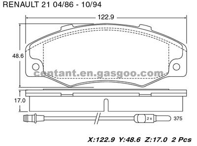 BRAKE PAD For Renault 21 GDB903