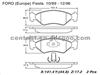BRAKE PAD For Ford GDB953