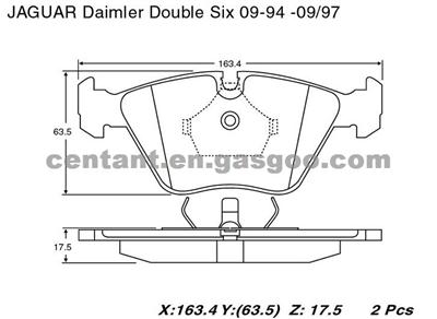 BRAKE PAD For Jaguar Daimler Double Six GDB1064