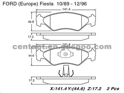 BRAKE PAD For Ford GDB953