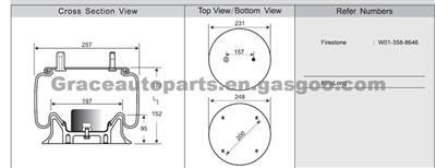 Firestone Truck Air Spring W01-358-8646